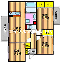 グリーンガーデン  ｜ 岡山県岡山市中区原尾島2丁目（賃貸アパート3LDK・3階・67.61㎡） その2