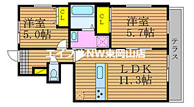 Petite　foret　(プティフォレ)  ｜ 岡山県岡山市中区湊（賃貸アパート2LDK・1階・50.66㎡） その2