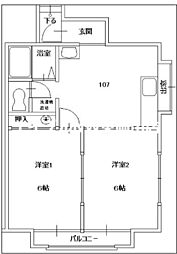 ハッピーハイツ　1棟 2階