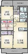 ソレイユ　ノーブル 105 ｜ 静岡県三島市南町17-6（賃貸マンション2SLDK・1階・68.82㎡） その2