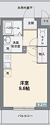 フロレスタ ワンルームの間取図画像
