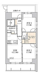 グラン トガリーゼ 2LDKの間取図画像