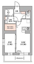 アラモファミリア杉崎町 1LDKの間取図画像