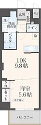 フォンテーヌu. 1LDKの間取図画像
