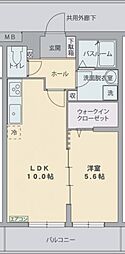 エル・フィネス下土狩 1LDKの間取図画像