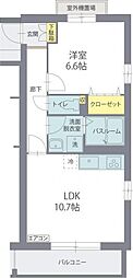グリーンヒルズEAST1 1LDKの間取図画像
