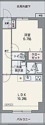 コルディエラ 1LDKの間取図画像