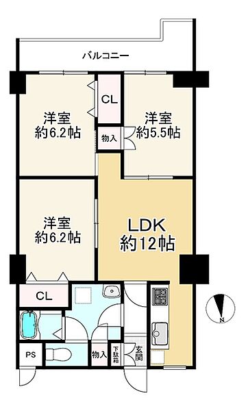 間取りを拡大表示