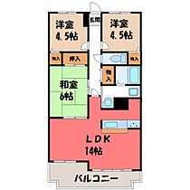 栃木県宇都宮市不動前4丁目（賃貸マンション3LDK・6階・65.25㎡） その2