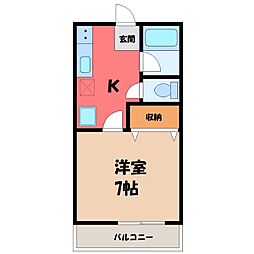 間取図画像 1K