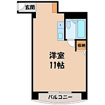 栃木県宇都宮市西大寛2丁目（賃貸マンション1R・3階・24.50㎡） その2