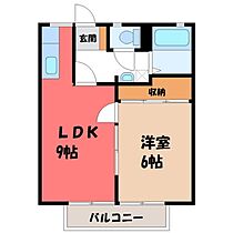 栃木県宇都宮市鶴田町（賃貸アパート1LDK・2階・35.91㎡） その2