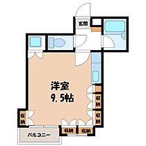 栃木県宇都宮市竹林町（賃貸マンション1R・2階・25.90㎡） その2