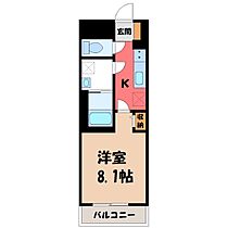 栃木県宇都宮市本丸町（賃貸マンション1K・2階・27.20㎡） その2