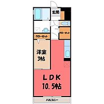 栃木県宇都宮市御幸町（賃貸アパート1R・3階・37.78㎡） その2