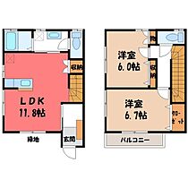 栃木県下都賀郡壬生町寿町（賃貸テラスハウス2LDK・1階・65.00㎡） その2