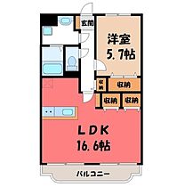 Y＆Mアグリザード  ｜ 栃木県下野市柴（賃貸マンション1LDK・3階・55.51㎡） その2