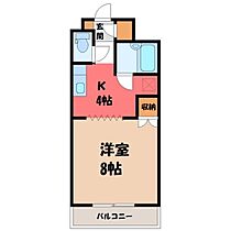 栃木県小山市駅東通り1丁目（賃貸マンション1K・3階・29.00㎡） その2