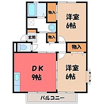 栃木県宇都宮市御幸本町（賃貸アパート2DK・2階・51.04㎡） その2