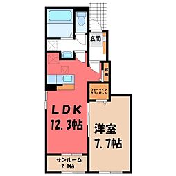 両毛線 栃木駅 バス19分 くぬぎ山入口下車 徒歩12分