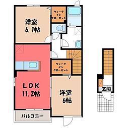 🉐敷金礼金0円！🉐両毛線 栃木駅 バス9分 とりせん東下車 徒歩2分