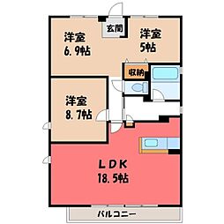 東武日光線 新栃木駅 徒歩8分