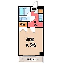 レジデンスTOYOUKE江曽島  ｜ 栃木県宇都宮市江曽島本町（賃貸マンション1K・3階・18.57㎡） その2