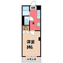 栃木県宇都宮市泉町（賃貸マンション1K・3階・23.50㎡） その2