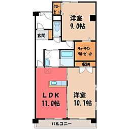 西川田駅 7.5万円