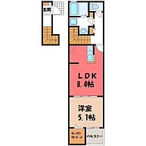 栃木県宇都宮市東宝木町（賃貸アパート1LDK・2階・38.81㎡） その2