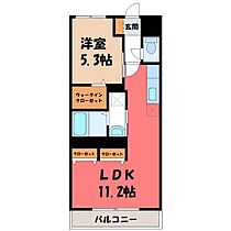 栃木県真岡市長田1丁目（賃貸マンション1LDK・2階・40.50㎡） その2