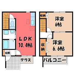 🉐敷金礼金0円！🉐水戸線 下館駅 バス9分 村田下車 徒歩6分