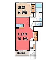 茨城県筑西市下川島（賃貸アパート1LDK・1階・48.39㎡） その2