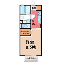 栃木県小山市大字粟宮（賃貸アパート1K・2階・30.03㎡） その2