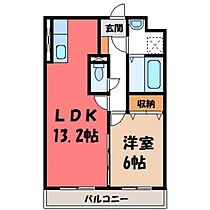 栃木県小山市城東2丁目（賃貸マンション1LDK・1階・46.05㎡） その2