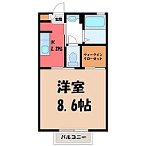 茨城県筑西市下岡崎2丁目（賃貸アパート1K・2階・28.20㎡） その2