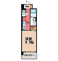 栃木県小山市駅東通り1丁目（賃貸マンション1K・2階・30.96㎡） その2