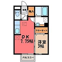 茨城県結城市大字結城（賃貸アパート1DK・2階・29.25㎡） その2