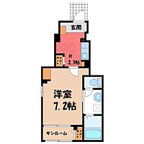 栃木県小山市城東6丁目（賃貸アパート1K・1階・29.72㎡） その2