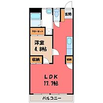 栃木県小山市西城南1丁目（賃貸マンション1LDK・2階・49.22㎡） その2