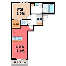 栃木県小山市東城南4丁目（賃貸マンション1LDK・1階・46.64㎡） その2