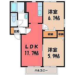 クレストタウン I 2階