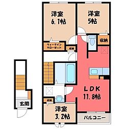間取図画像 3LDK
