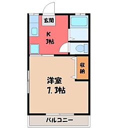 間取図画像 1K