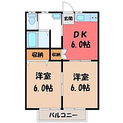 間取図画像 2DK