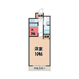 間取図画像 1K