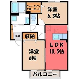 間取図画像 2LDK