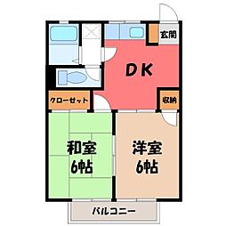 アクツハイツ II 2階/-