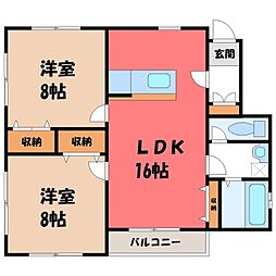 センタービレッジ エス 1階/-