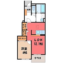 プレーザントハウス E 1階/-